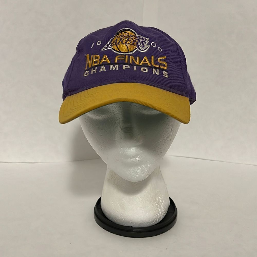 Vintage Y2K Los Angeles Lakers NBA Finals Champions 2000 Snapback Hat Kobe Bryan